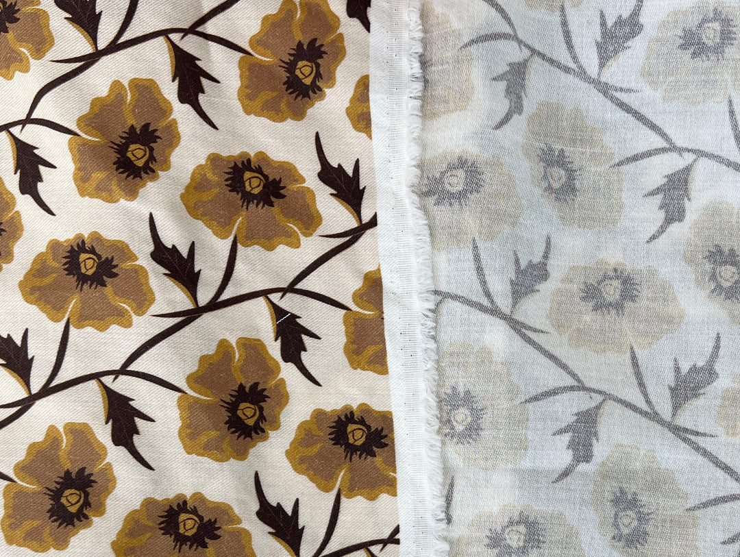 On-Demand Print | Ramie Cotton Blend Fabric, Satin Weave, Light-Medium Weight, 44" Wide, Soft Touch | 2817