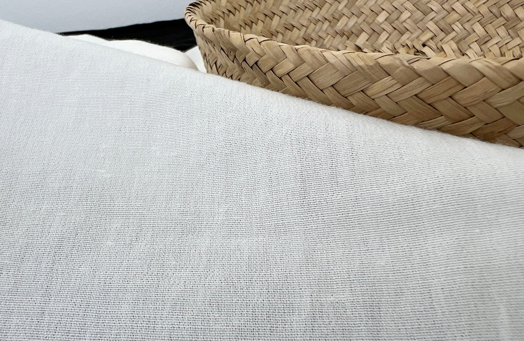 On-Demand Print | Ramie-Cotton-Polyester Blend Fabric, Plain Weave, Light~Medium Weight, 58" Wide | 2194