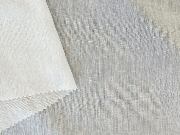 White Linen Rayon Fabric – Ultra Lightweight, Gauze Texture, 46” Wide 3226