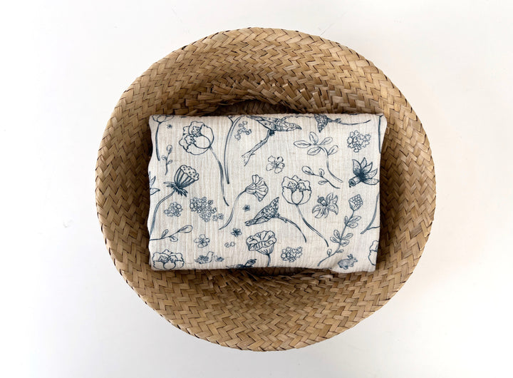 Birds of a Feather, Linen Rayon Print Fabric, Design by Madeline, Madswick Studio, 8222 8223 8224 8225