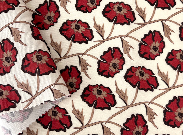 Drifting on the Vineyard – Ramie Cotton Satin Weave Fabric, Design by Madeline, Madswick Studio, 8229 8230 8231