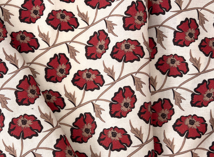 Drifting on the Vineyard – Ramie Cotton Satin Weave Fabric, Design by Madeline, Madswick Studio, 8229 8230 8231