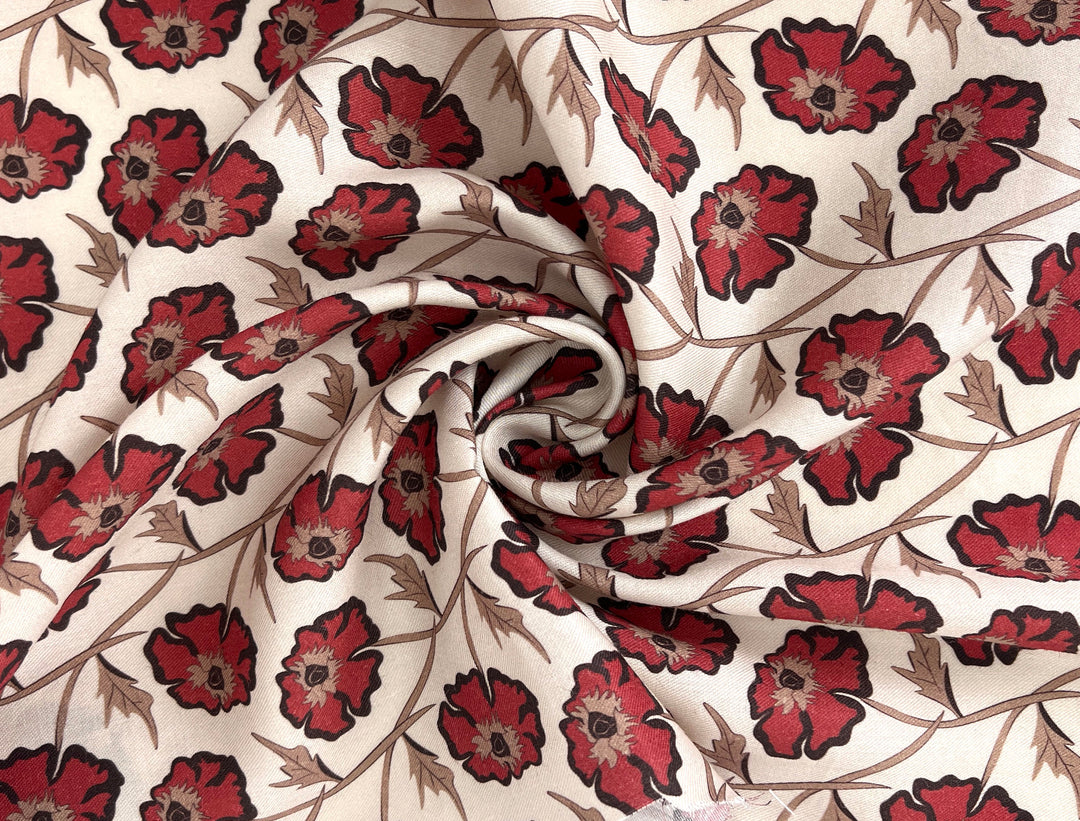 Drifting on the Vineyard – Ramie Cotton Satin Weave Fabric, Design by Madeline, Madswick Studio, 8229 8230 8231