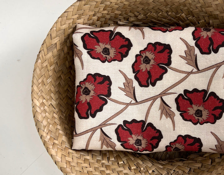 Drifting on the Vineyard – Ramie Cotton Satin Weave Fabric, Design by Madeline, Madswick Studio, 8229 8230 8231
