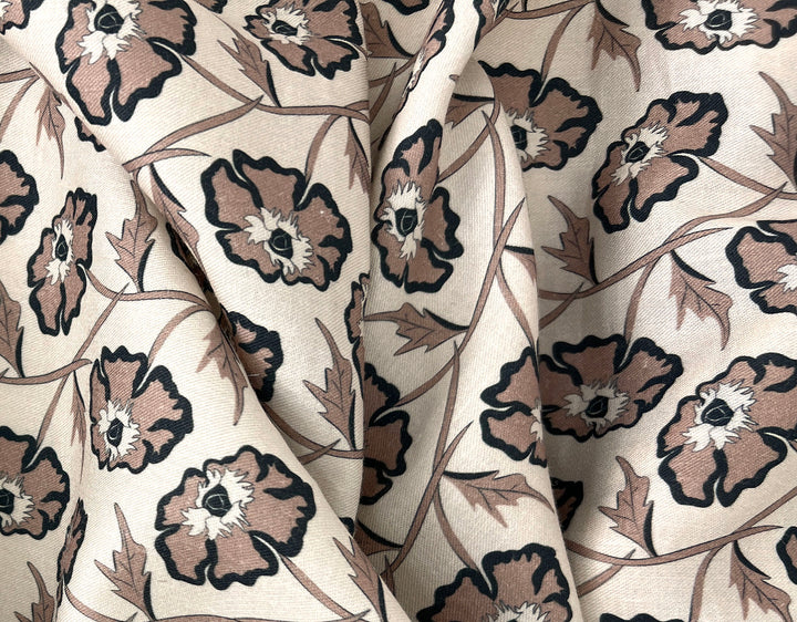 Drifting on the Vineyard – Ramie Cotton Satin Weave Fabric, Design by Madeline, Madswick Studio, 8229 8230 8231