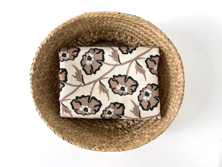 Drifting on the Vineyard – Ramie Cotton Satin Weave Fabric, Design by Madeline, Madswick Studio, 8229 8230 8231