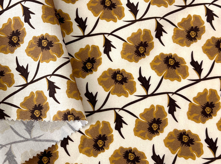 Drifting on the Vineyard – Ramie Cotton Satin Weave Fabric, Design by Madeline, Madswick Studio, 8229 8230 8231