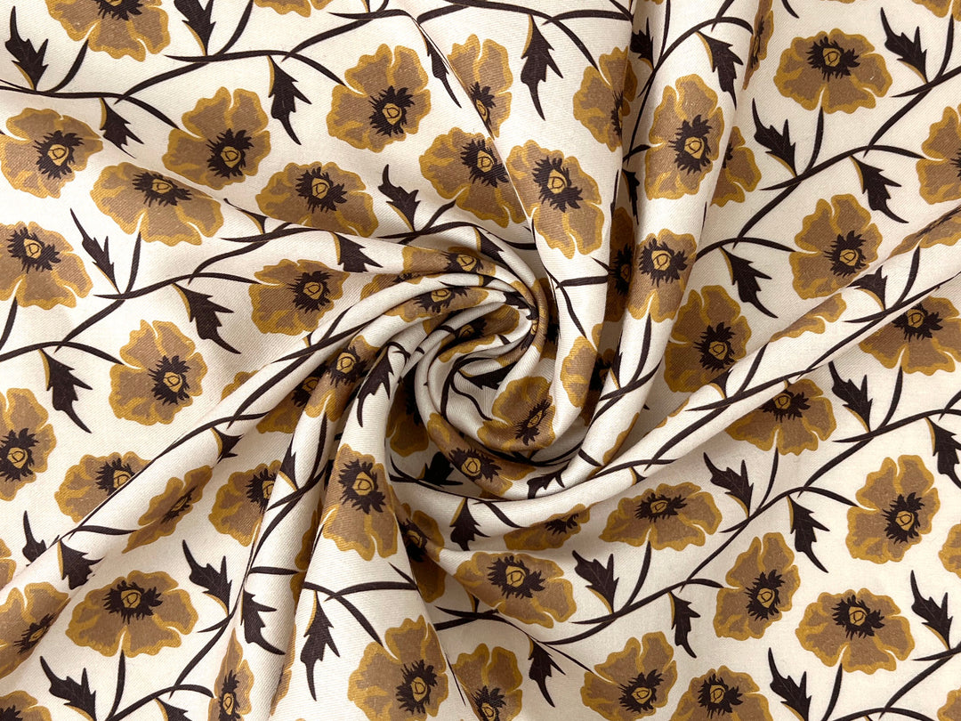 Drifting on the Vineyard – Ramie Cotton Satin Weave Fabric, Design by Madeline, Madswick Studio, 8229 8230 8231