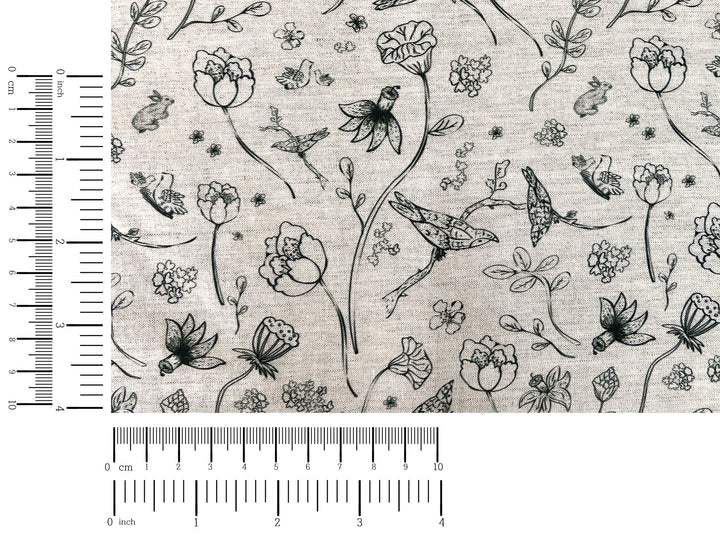 Birds of a Feather, Linen Rayon Silk Print Fabric, Design by Madeline, Madswick Studio, 8227 8228