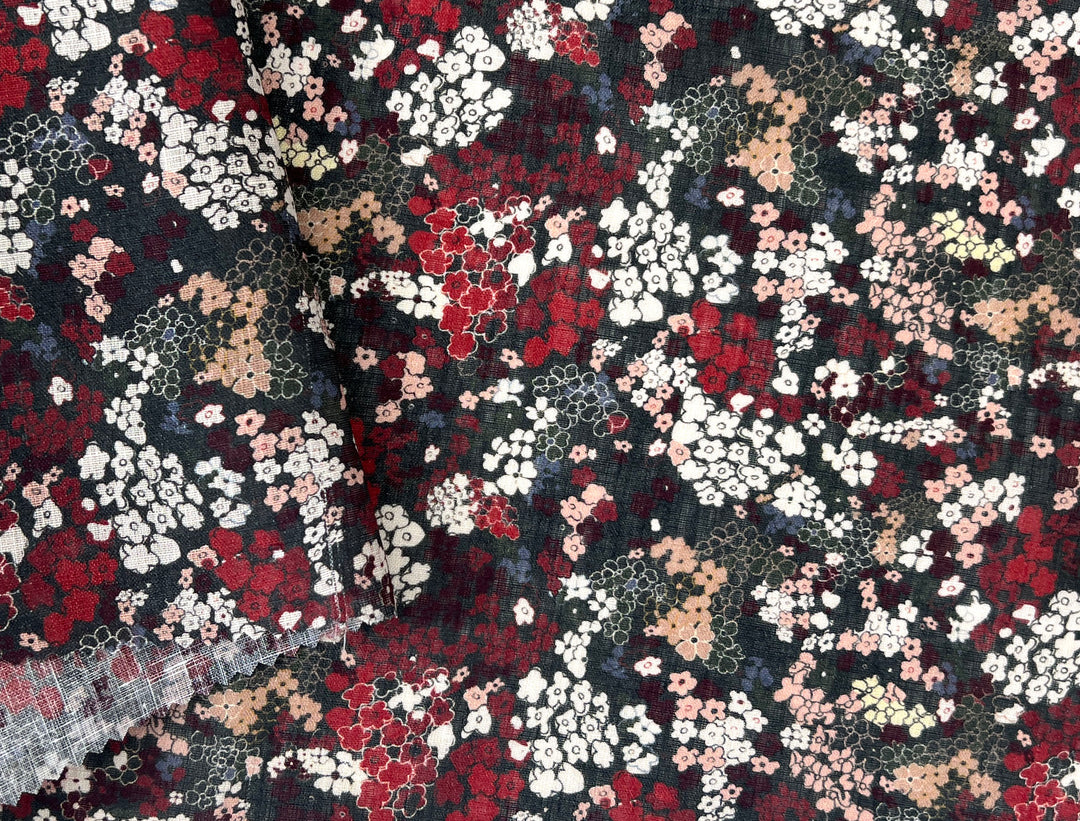 Flower Chaos – 100% Linen Fabric, Lightweight, Design by Madeline | Madswick Studio  8248