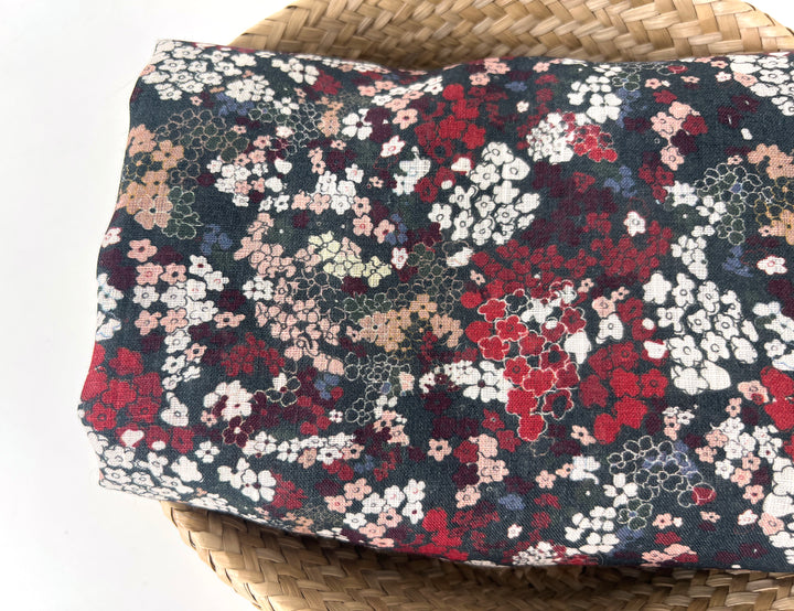 Flower Chaos – 100% Linen Fabric, Lightweight, Design by Madeline | Madswick Studio  8248