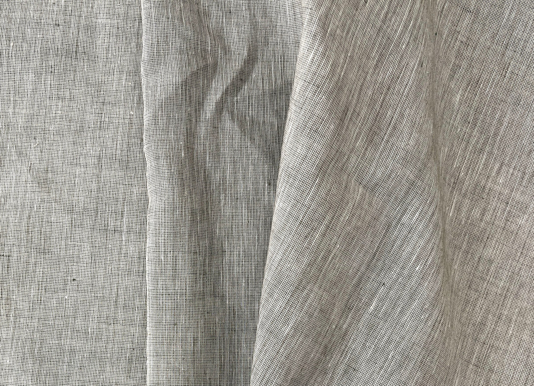 Linen Polyester Blend Fabric – Pre-Washed, Medium Weight, Slightly Crisp 3506
