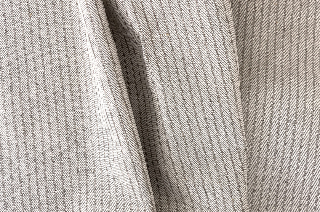 Linen Cotton Fabric – Dobby Herringbone Twill Weave, Medium Heavy Weight 1592