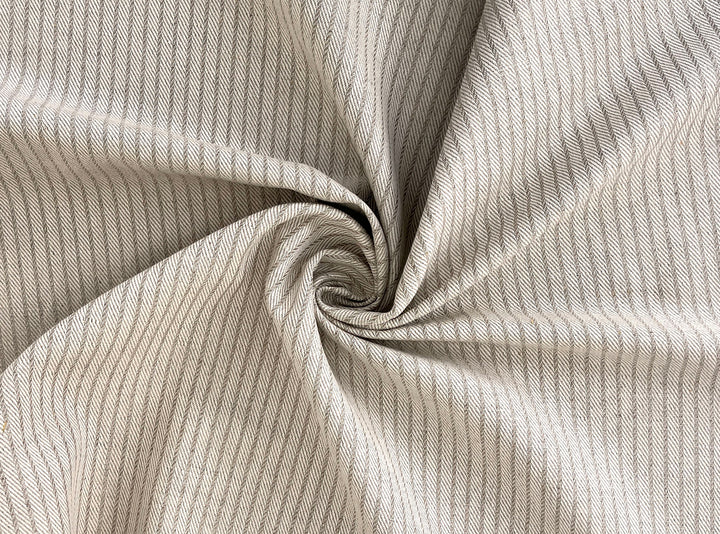 Linen Cotton Fabric – Dobby Herringbone Twill Weave, Medium Heavy Weight 1592