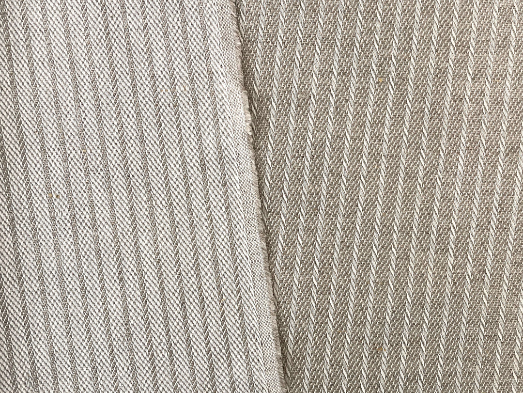 Linen Cotton Fabric – Dobby Herringbone Twill Weave, Medium Heavy Weight 1592