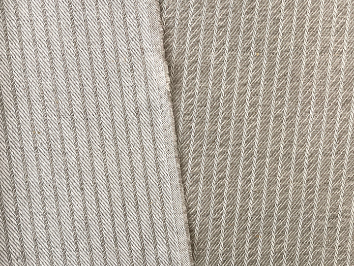 Linen Cotton Fabric – Dobby Herringbone Twill Weave, Medium Heavy Weight 1592