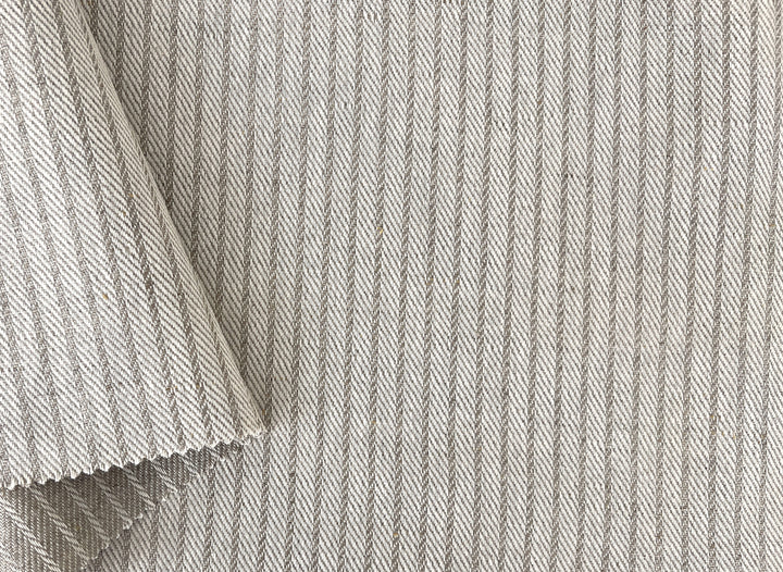 Linen Cotton Fabric – Dobby Herringbone Twill Weave, Medium Heavy Weight 1592