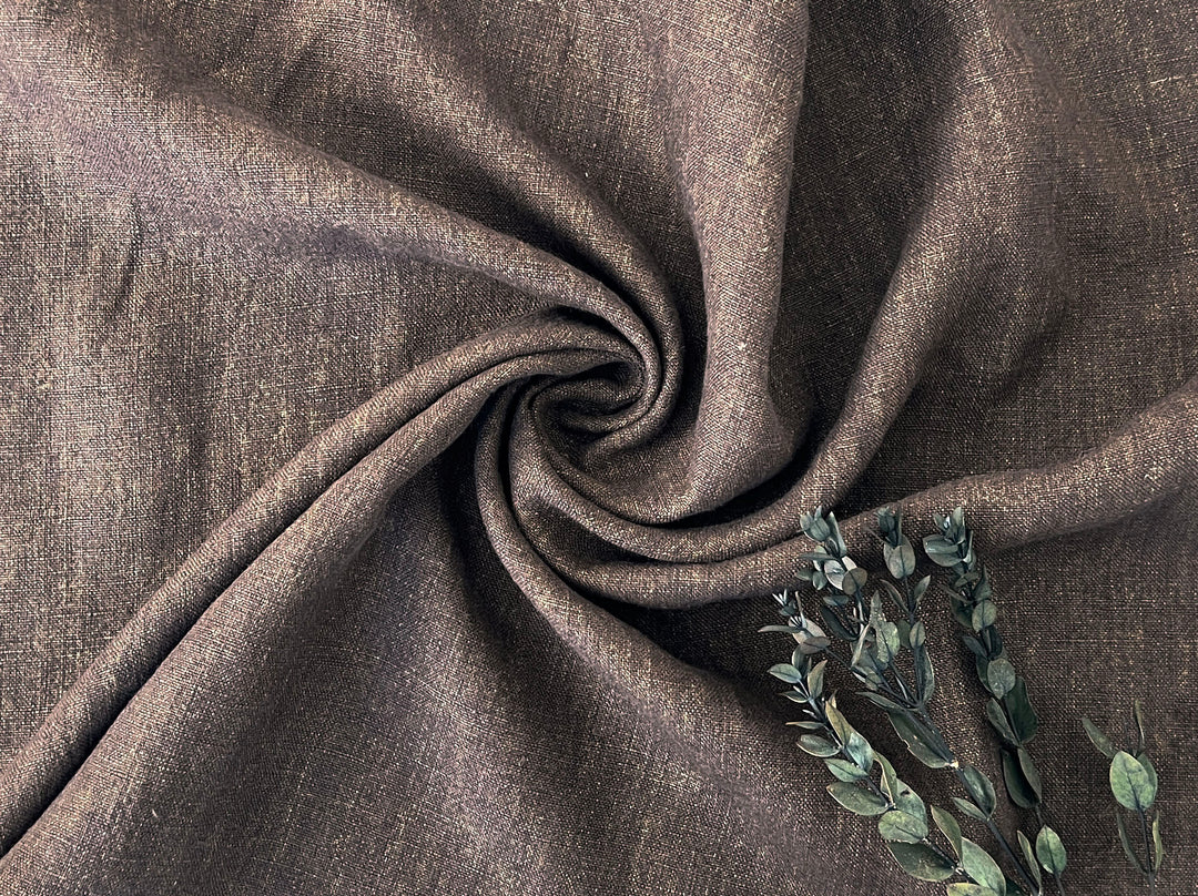 100% Linen Fabric – Two-Tone Heavyweight Twisted Yarn, Pre-Washed  8221 7351 7973 8089