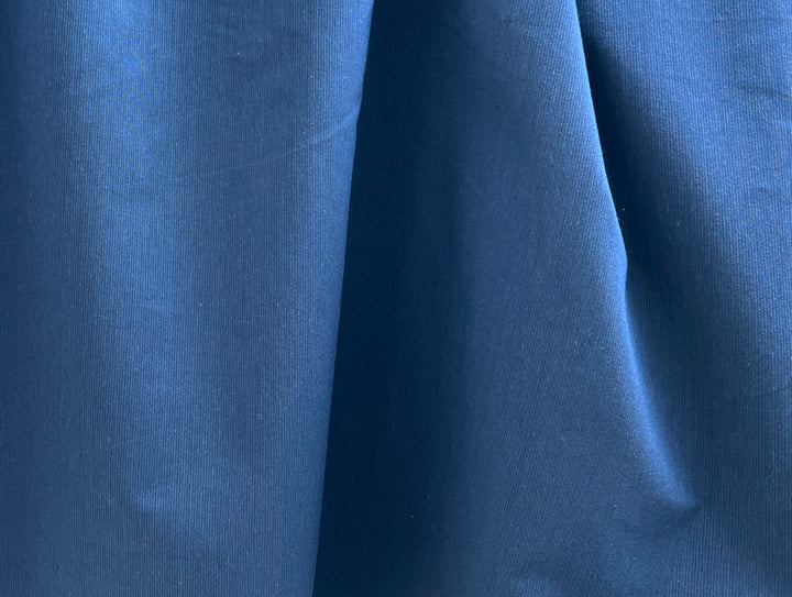 Blue Cotton Polyester Dobby Fabric – Subtle Stripe, Natural Stretch 8270