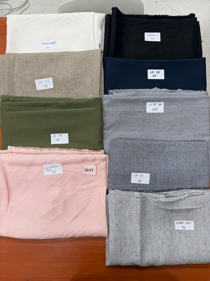 24.5y of Woven Fabric of Linen - Surprise Box No.49