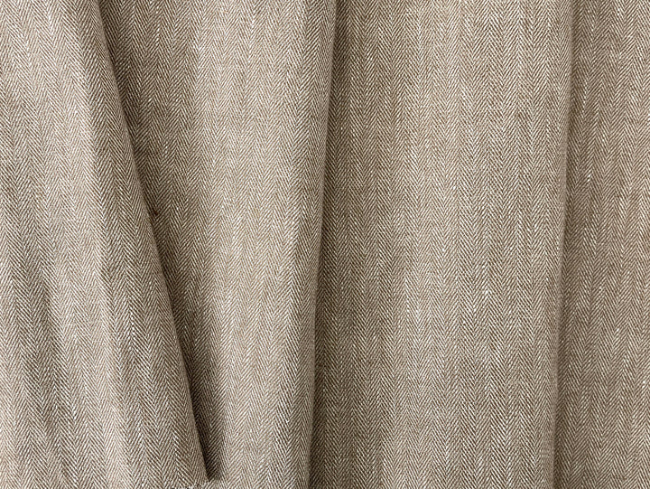 Linen Blend Herringbone Chambray Fabric with Stretch – Medium Weight 8013 8014 8200