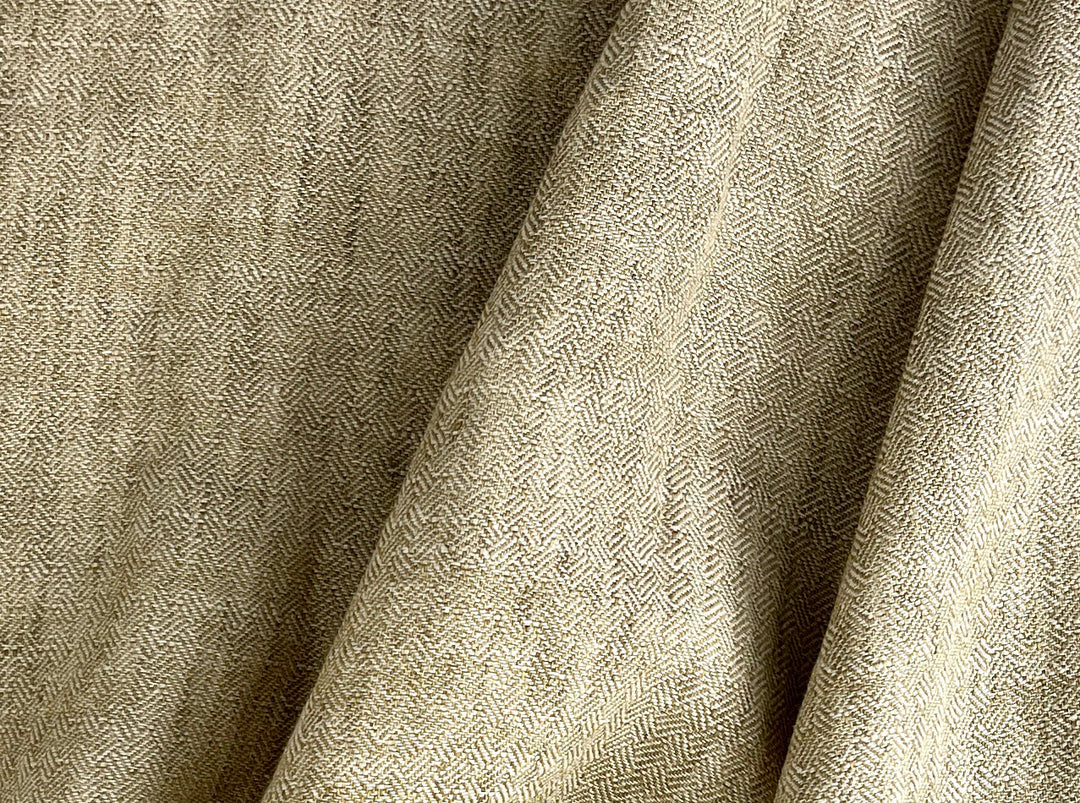 Linen Ramie Cotton Fabric – Broken Herringbone Chambray Weave 8278 8279