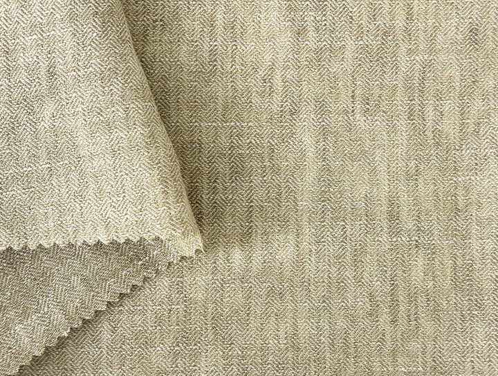 Linen Ramie Cotton Fabric – Broken Herringbone Chambray Weave 8278 8279