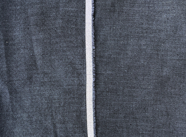Linen Ramie Cotton Fabric – Broken Herringbone Chambray Weave 8278 8279