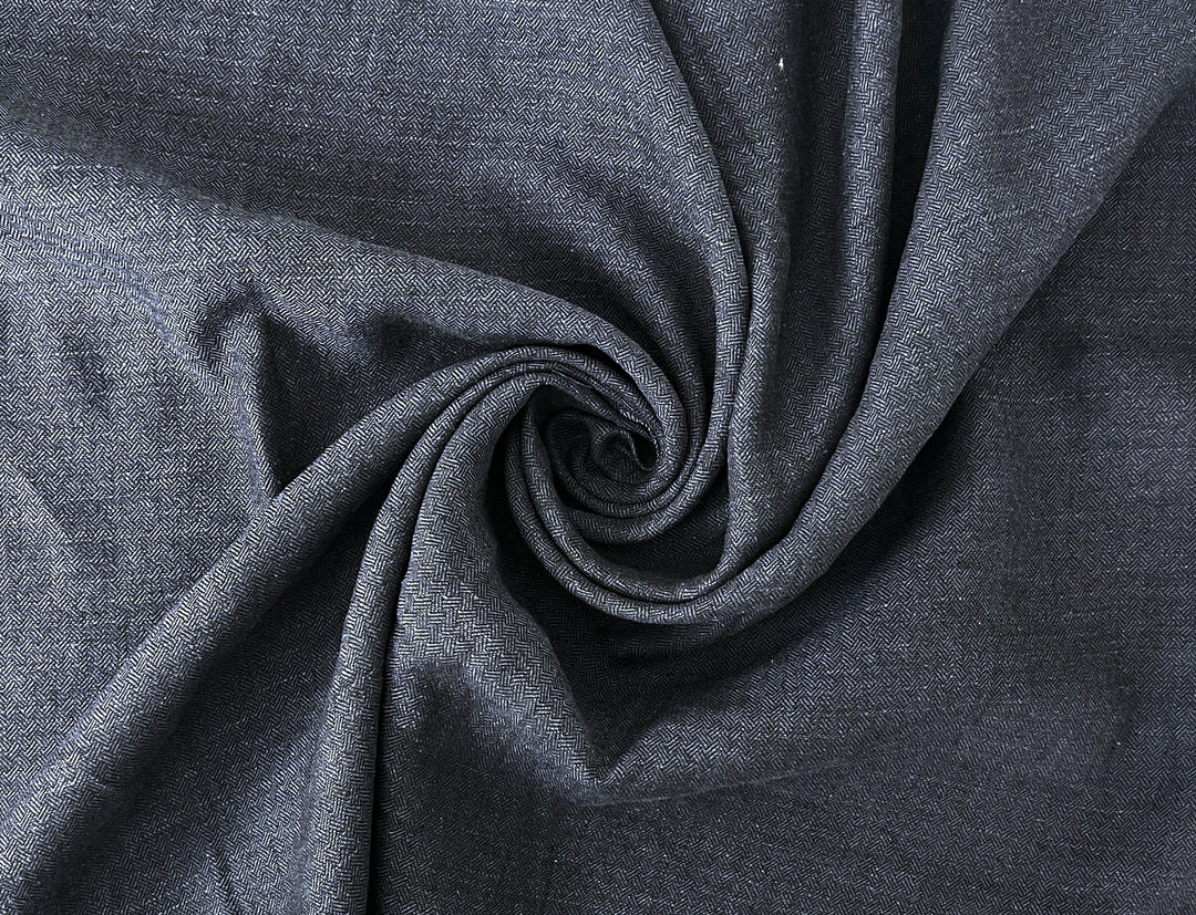 Linen Ramie Cotton Fabric – Broken Herringbone Chambray Weave 8278 8279