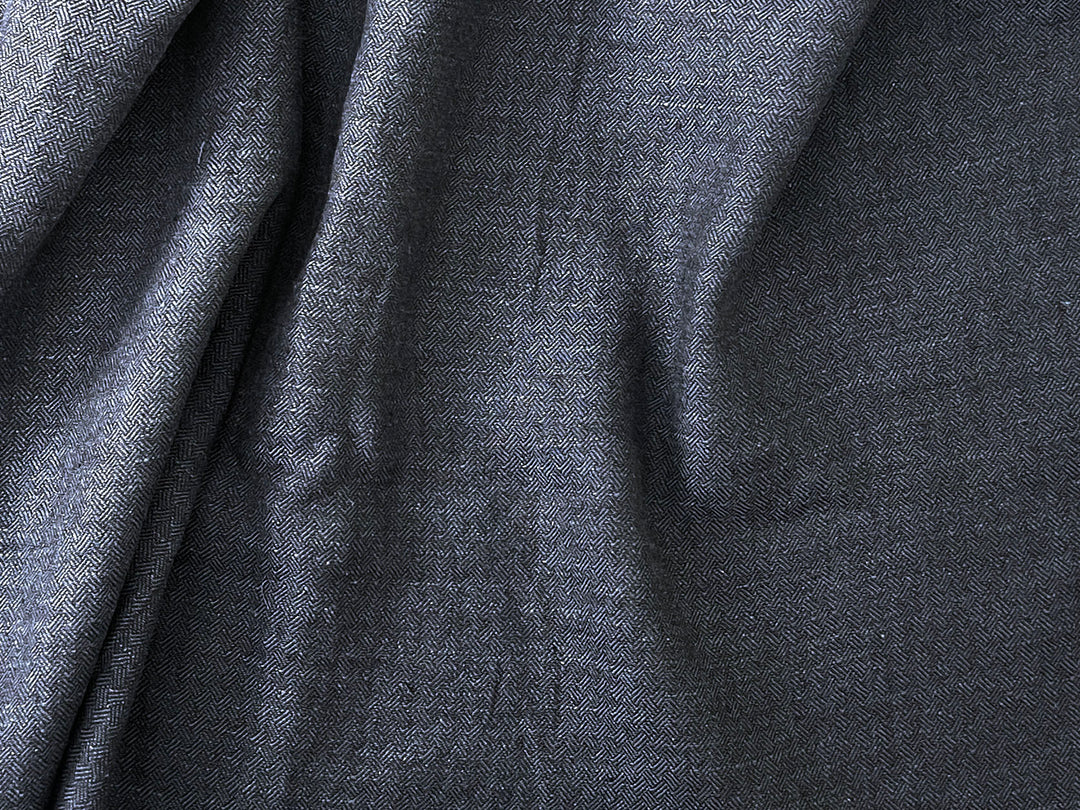 Linen Ramie Cotton Fabric – Broken Herringbone Chambray Weave 8278 8279