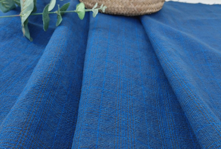Linen Cotton Glen Plaid Fabric: Heavyweight Elegance for Crafting and Home Décor 7582 7583 - The Linen Lab - Grey