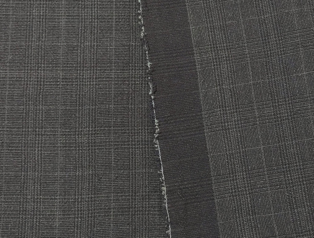 Linen Cotton Glen Plaid Fabric: Heavyweight Elegance for Crafting and Home Décor 7582 7583 - The Linen Lab - Grey