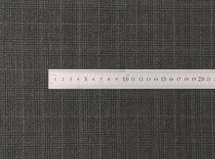 Linen Cotton Glen Plaid Fabric: Heavyweight Elegance for Crafting and Home Décor 7582 7583 - The Linen Lab - Grey