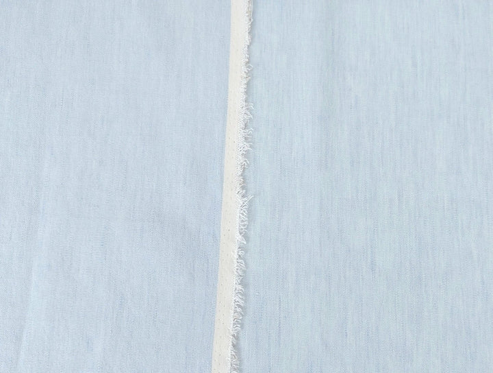 Linen Rayon Stretch Twill Fabric 7315 7316 7433 7454 7672 7753 - The Linen Lab - Blue(Light)