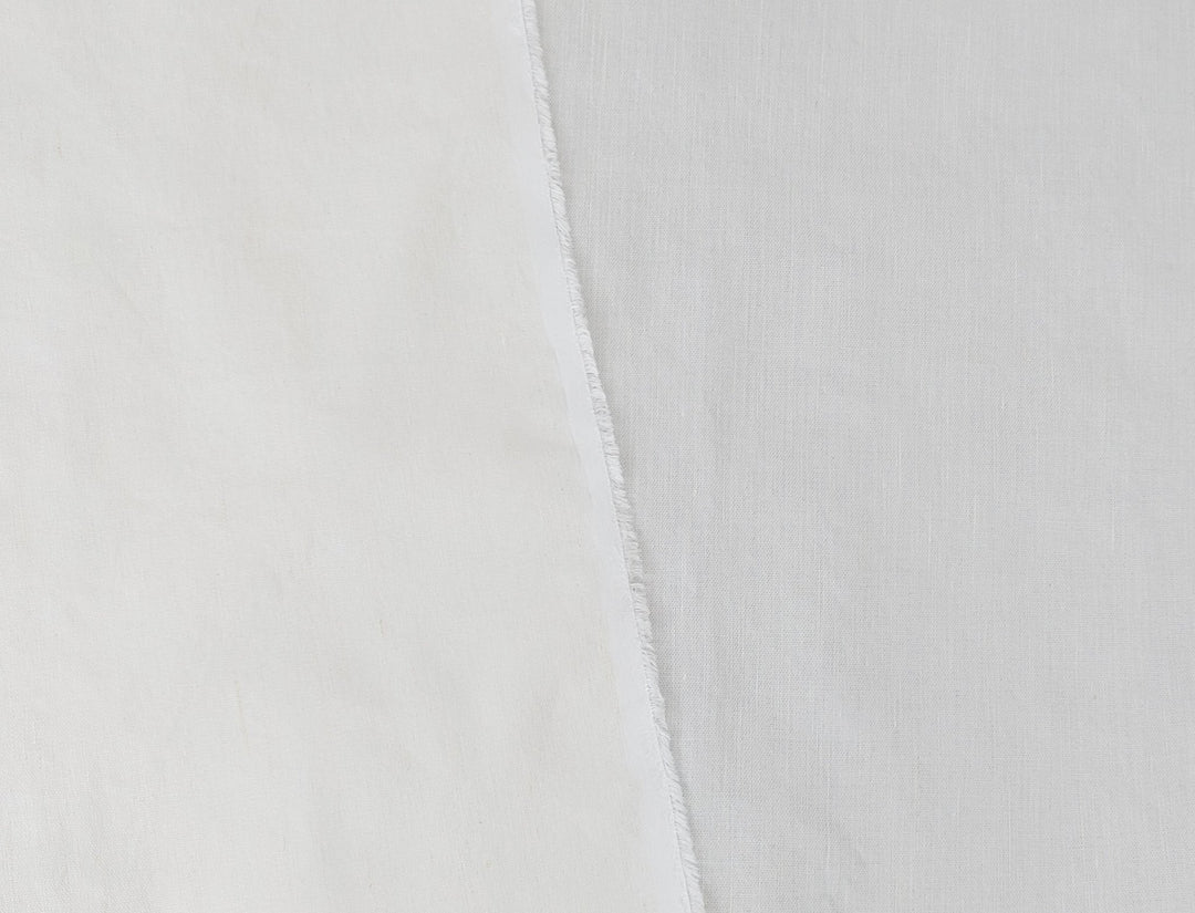 Linen Rayon Stretch Twill Fabric 7315 7316 7433 7454 7672 7753 - The Linen Lab - White