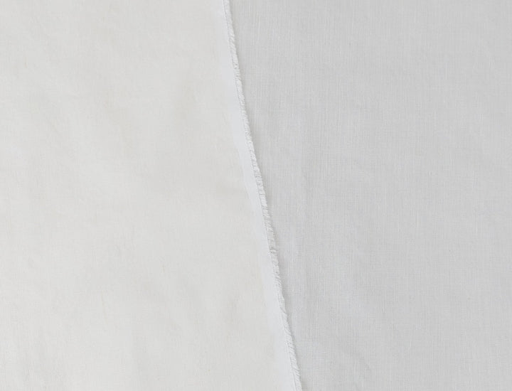 Linen Rayon Stretch Twill Fabric 7315 7316 7433 7454 7672 7753 - The Linen Lab - White