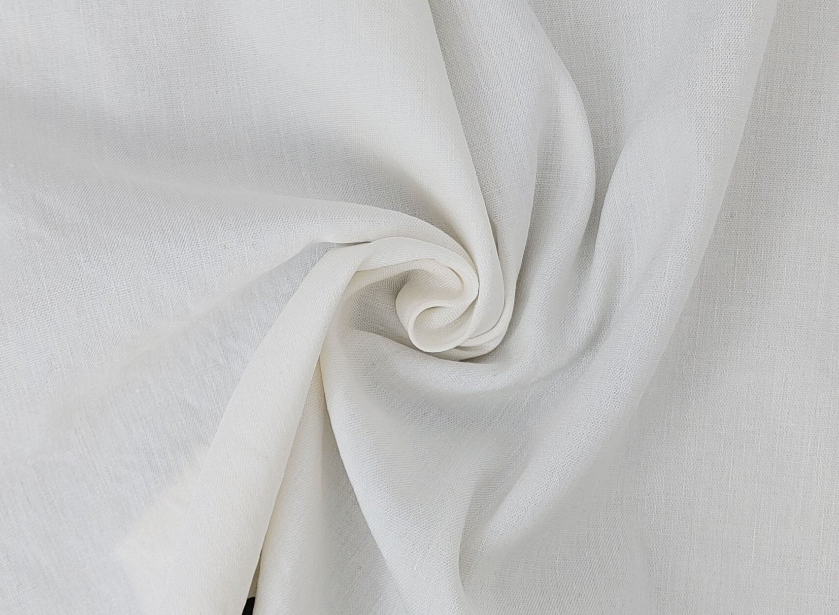 Linen Rayon Stretch Twill Fabric 7315 7316 7433 7454 7672 7753 - The Linen Lab - White