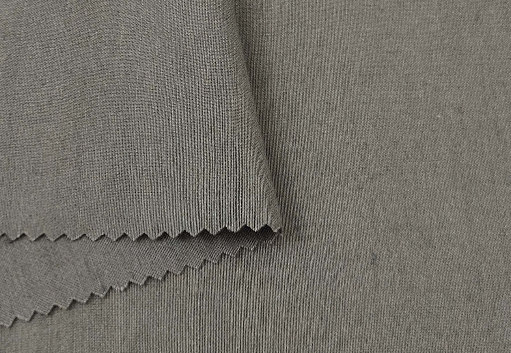 Linen Tencel Silk Fabric: Light Weight, Plain Weave 6898 7666 7667 - The Linen Lab - Khaki