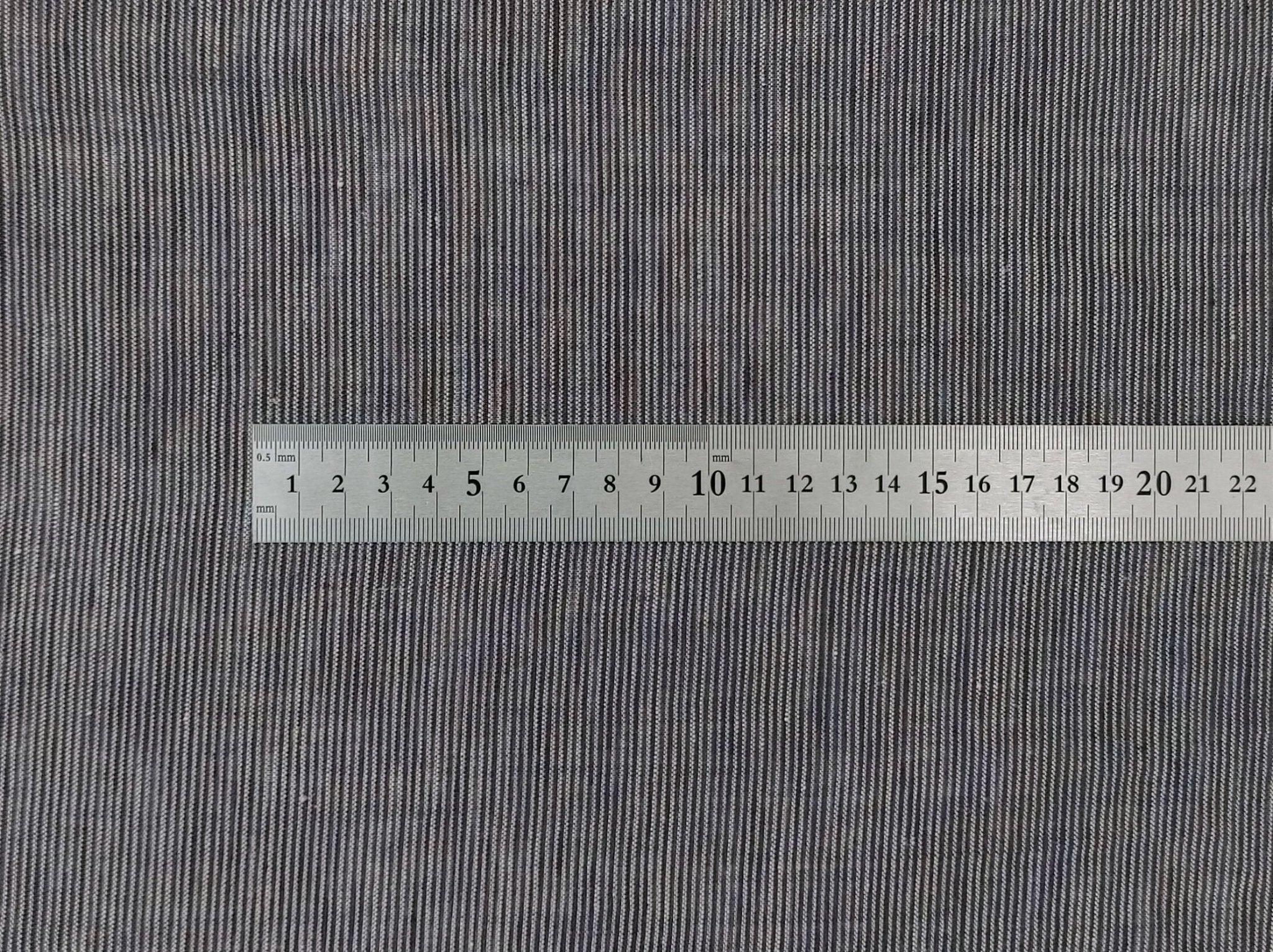 Linen Thin Stripe Fabric 6404 7647 6882 6883 - The Linen Lab - Blue