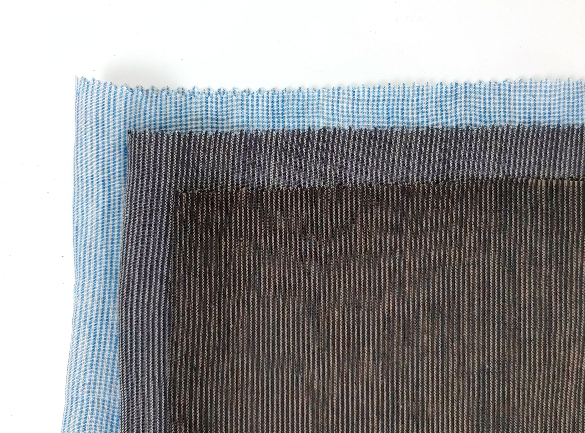 Linen Thin Stripe Fabric 6404 7647 6882 6883 - The Linen Lab - Orange