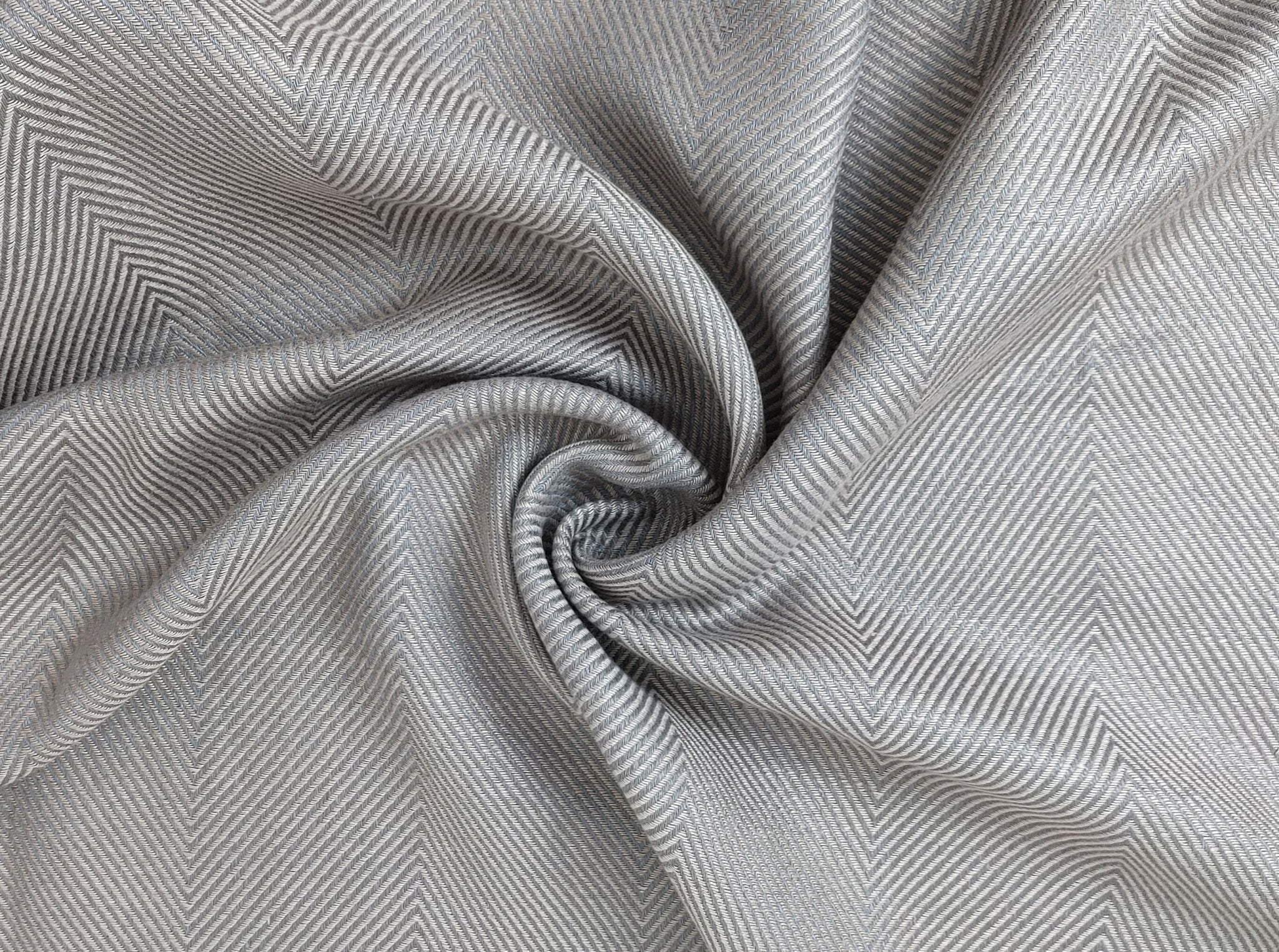 Luxurious Linen-Rayon HBT Fabric: Big Size with Two-Tone Chambray Design 6062 6063 - The Linen Lab - Beige