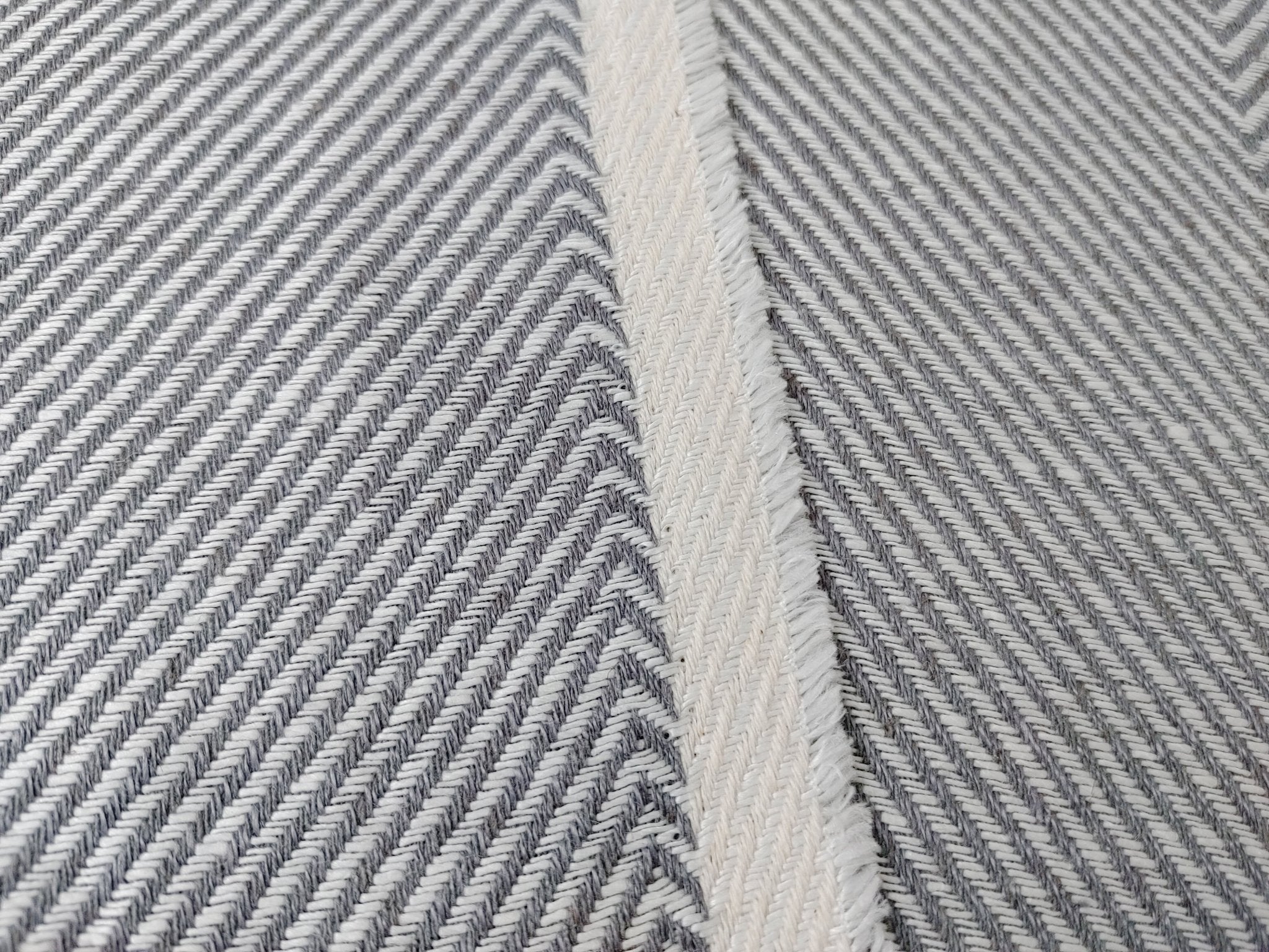 Luxurious Linen-Rayon HBT Fabric: Big Size with Two-Tone Chambray Design 6062 6063 - The Linen Lab - Gray(Light)