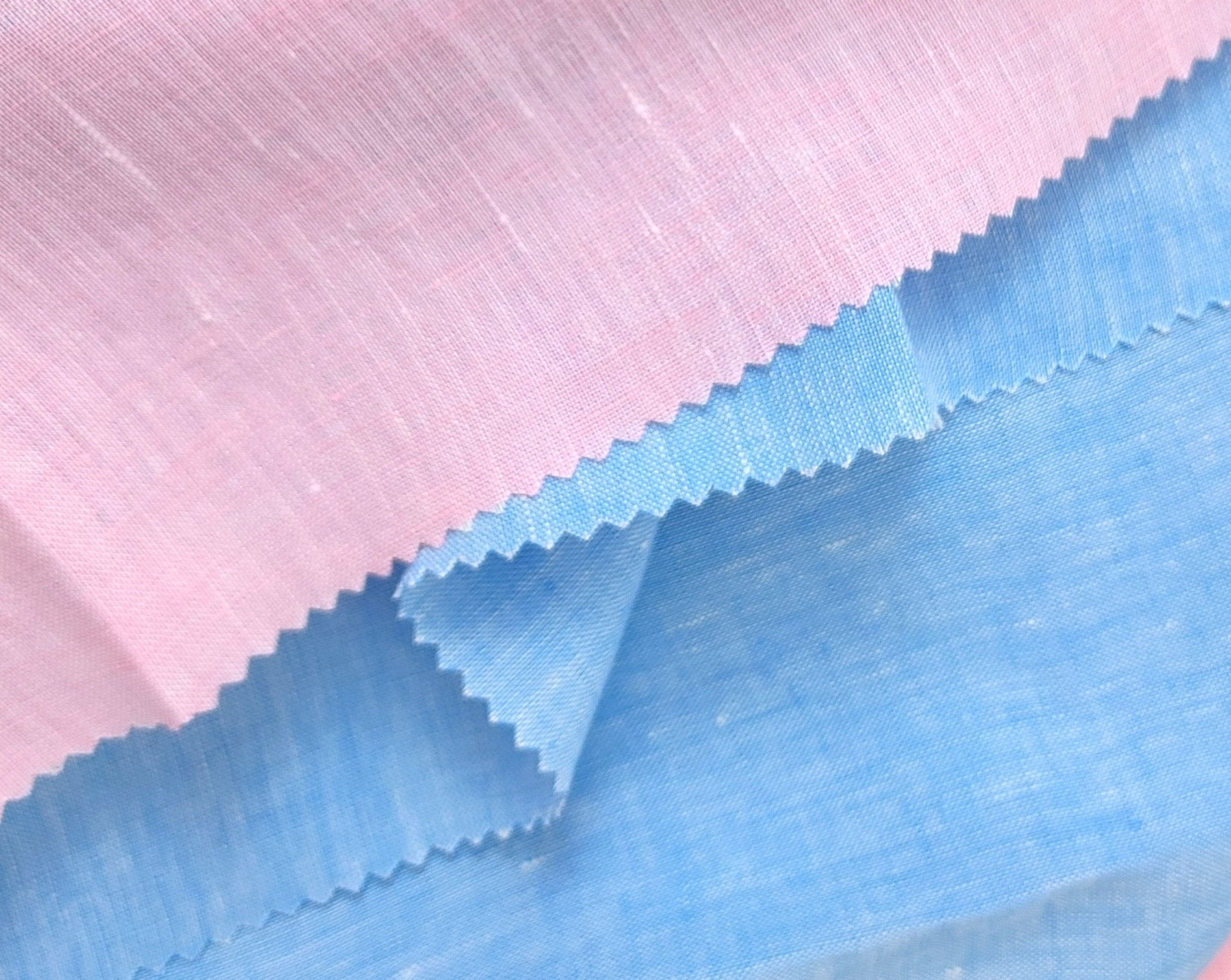 Premium 100% Linen Chambray Fabric - Medium-Light Weight, Plain Weave 7800 7801 - The Linen Lab - Blue