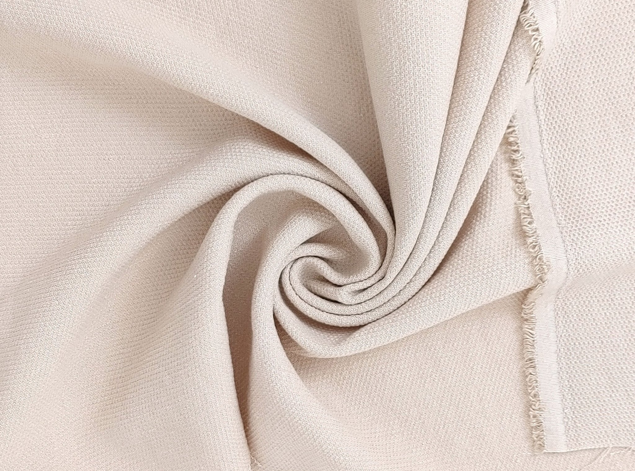 Premium Linen Rayon Tencel Dobby Stretch Fabric - Soft, Breathable, Versatile Material for Clothing and Crafts 7232 7233 - The Linen Lab - Beige(Light)