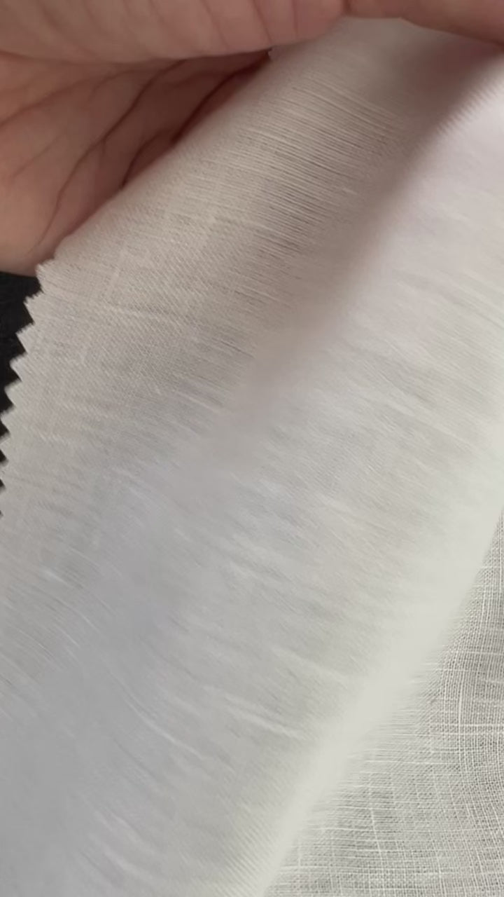 On-Demand Print | 100% Linen Fabric, Plain Weave, Light-Medium Weight, 52" | 2077