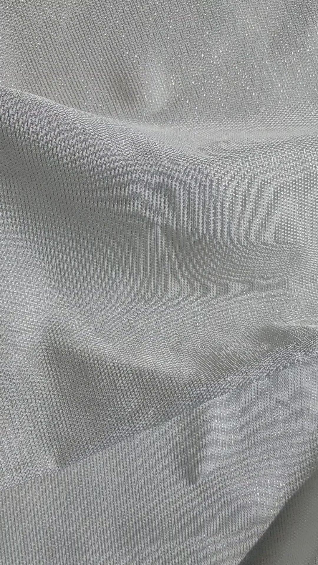 Elegant Linen Rayon Silver Lurex Fabric 2552