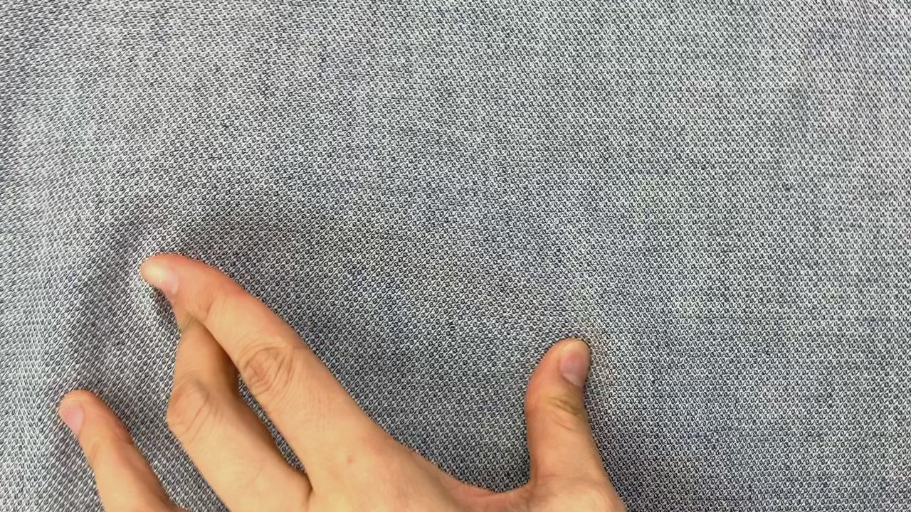 Blue Diamond Dobby Linen Blend Cotton Stretch Fabric 4750