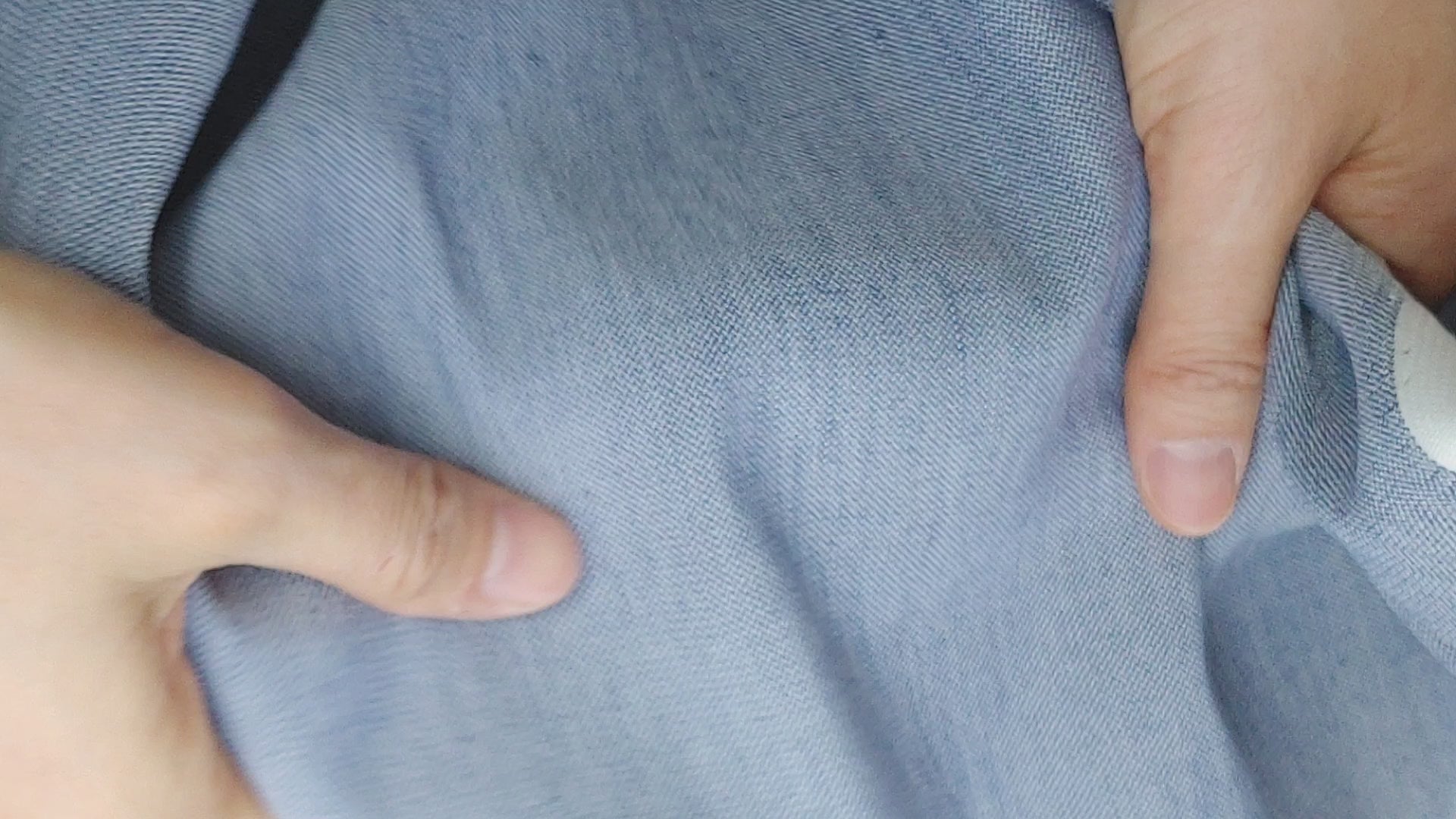 Blue Harmony Linen Blend: Stretch Dobby Chambray Fabric 3960