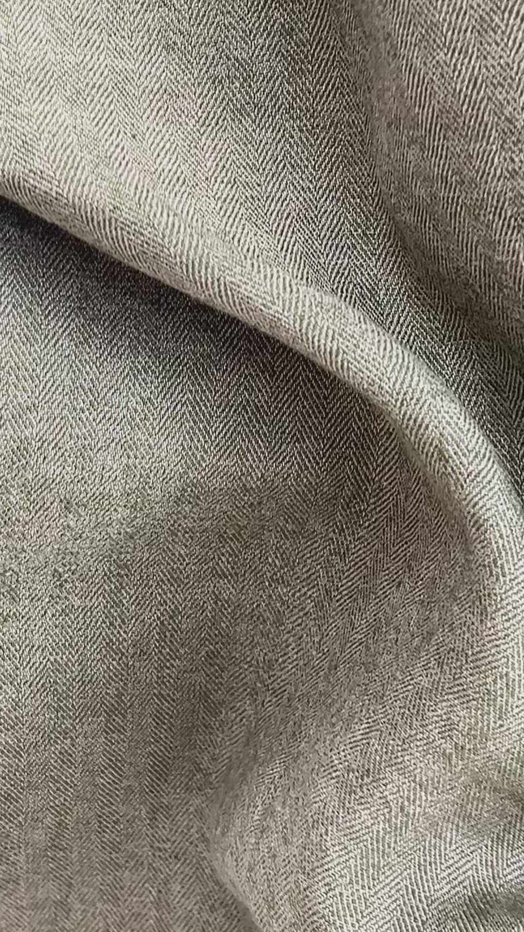 Linen Blend Herringbone Chambray Fabric with Stretch – Medium Weight 8013 8014 8200