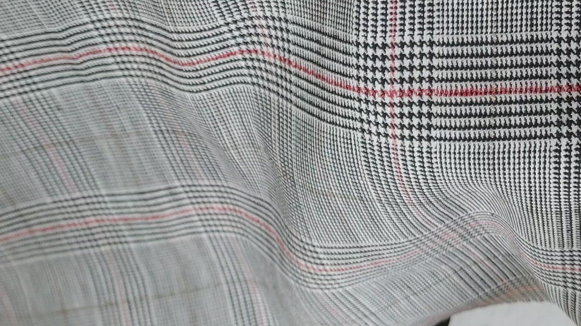 Urban Plaid Flex: Linen Rayon Polyester PU Stretch Twill Fabric 6233 6234